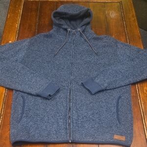 Quiksilver Men's Navy Zip-Up Hoodie Sweater